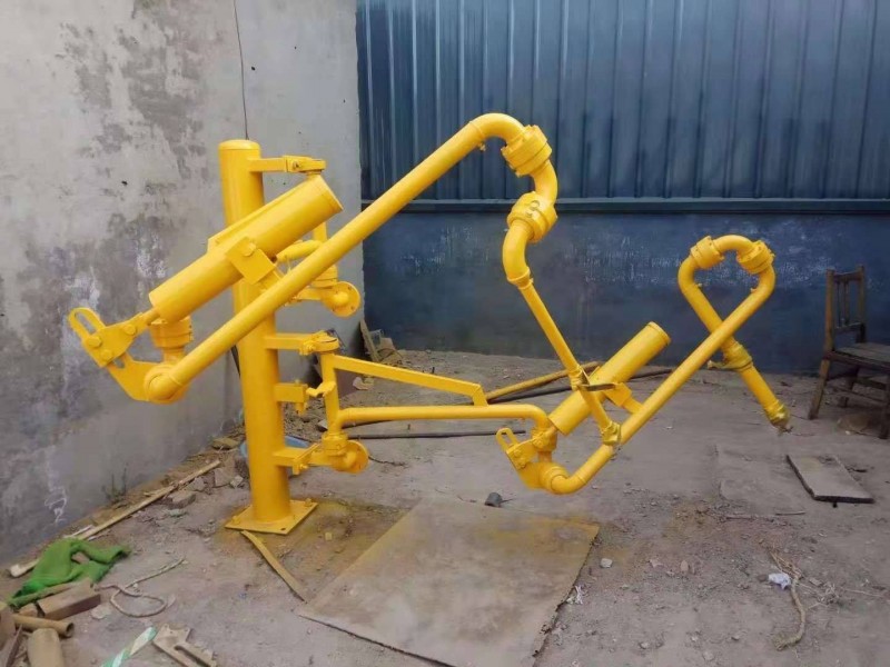 青海省格爾木市客戶(hù)定制采購(gòu)的一批AL2543汽車(chē)底部密閉裝卸鶴管（碳五鶴管）已通過(guò)物流發(fā)往使用現(xiàn)場(chǎng)(1)